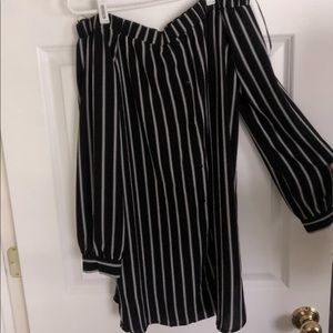 Off the shoulder mini dress